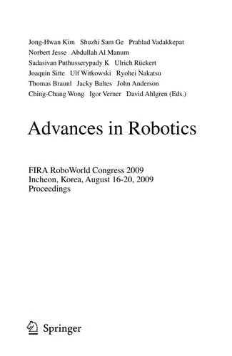Cover for Advances in Robotics