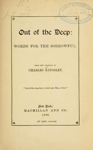 Cover for Out of the deep