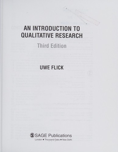 Cover for An Introduction to Qualitative Research