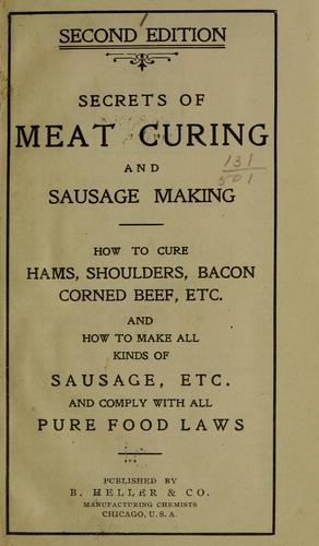 Cover for Secrets of meat curing and sausage making