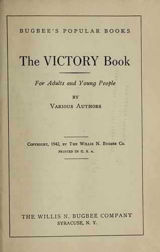 Cover for The Victory book