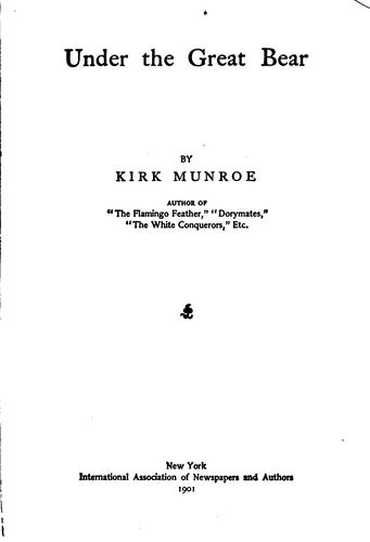 Cover for Under the Great Bear
