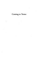 Cover for Coming to terms