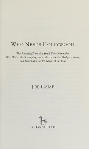 Cover for Who needs Hollywood