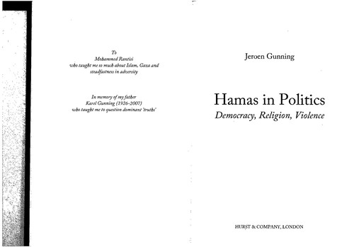 Cover for Hamas in politics