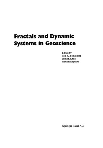 Cover for Fractals and Dynamic Systems in Geoscience