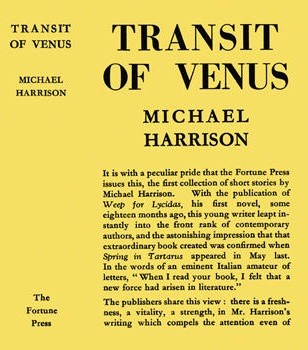 Cover for Transit of Venus