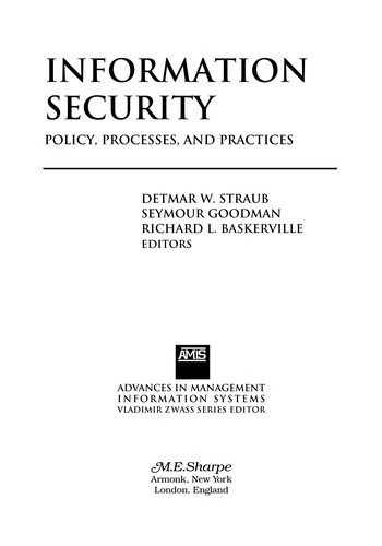 Cover for Information Security