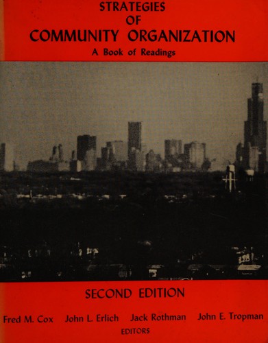 Cover for Strategies of community organization
