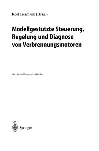 Cover for Modellgestützte Steuerung, Regelung und Diagnose von Verbrennungsmotoren