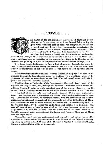 Cover for History and roster of Maryland volunteers, war of 1861-5.