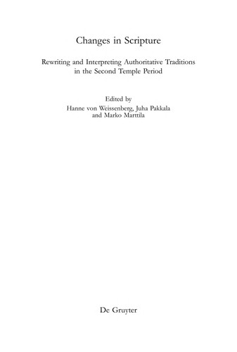 Cover for Changes in scripture