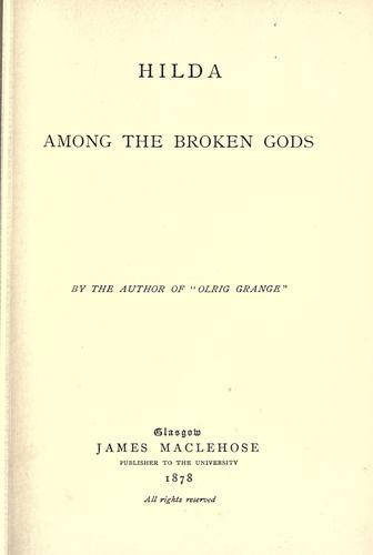 Cover for Hilda among the broken gods.