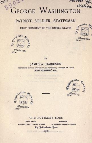 Cover for George Washington