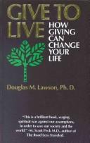 Cover for Give to live