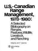 Cover for U.S.-Canadian range management, 1978-1980