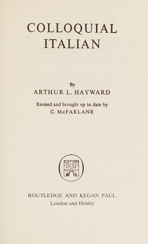 Cover for Colloquial Italian