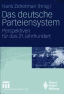 Cover for Das deutsche Parteiensystem