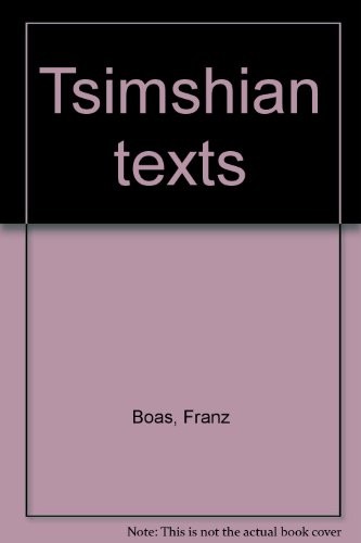 Cover for Tsimshian texts