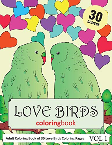 Cover for Love Birds Coloring Book