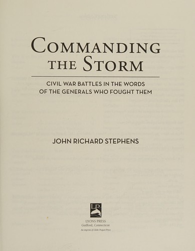 Cover for Commanding the Storm