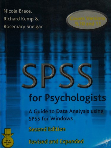 Cover for SPSS for psychologists