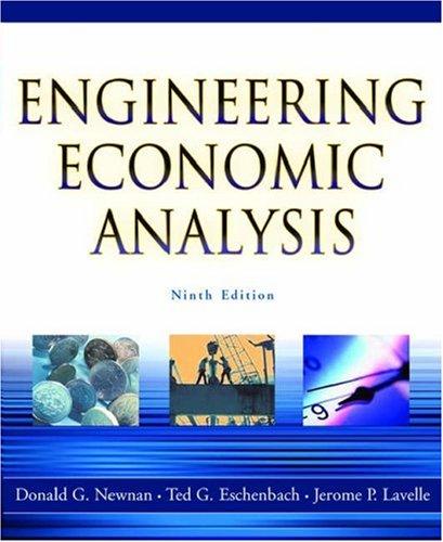 Cover for Engineering Economic Analysis