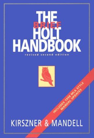 Cover for The Brief Holt Handbook/With Mla Update
