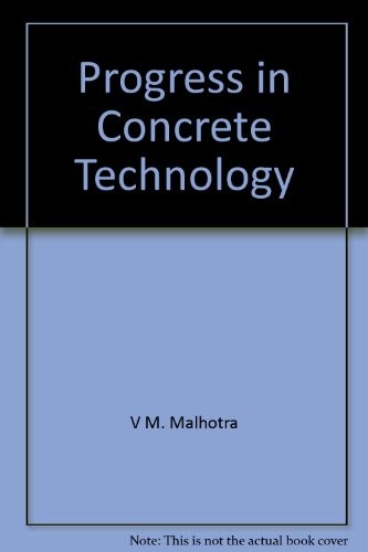 Cover for Progress in concrete technology
