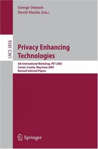 Cover for Privacy Enhancing Technologies