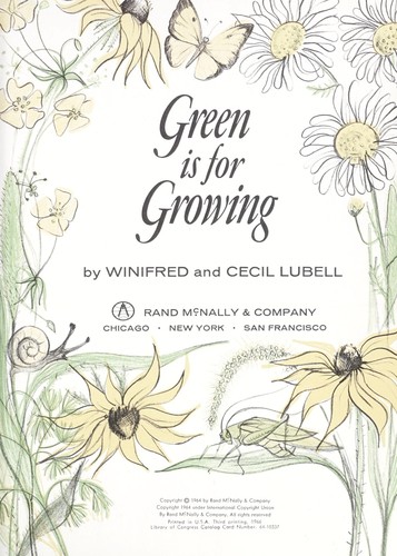 Cover for Green is for growing
