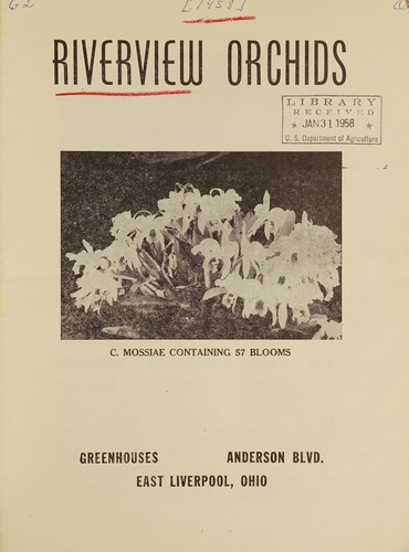 Cover for Riverview Orchids