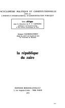 Cover for La République du Zaïre