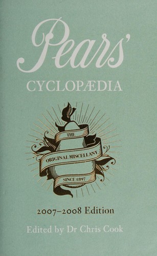 Cover for Pears cyclopedia, 2007-2008