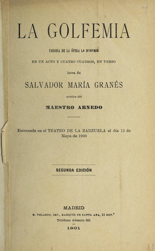 Cover for La golfemia