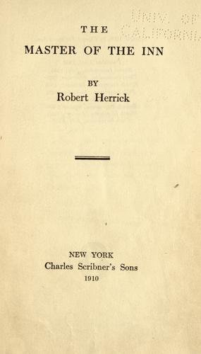 Cover for The master of the inn.
