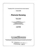 Cover for Remote sensing