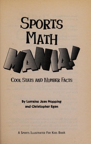 Cover for Sports math mania!