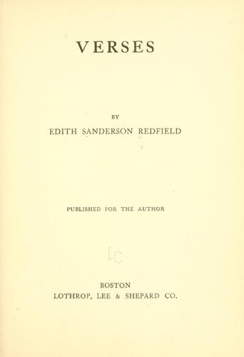 Cover for Verses