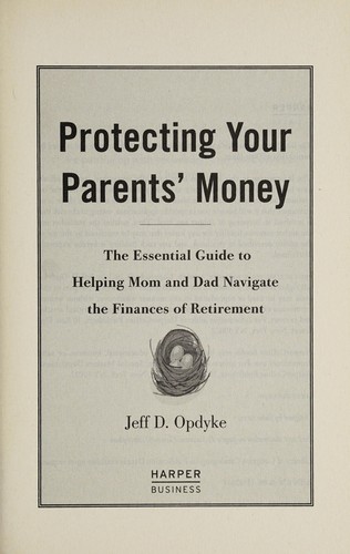 Cover for Protecting your parents' money