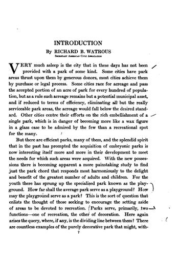 Cover for Parks