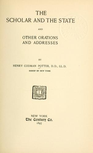 Cover for The scholar and the state