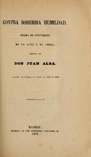 Cover for Contra soberbia humildad