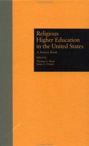 Cover for Religious higher education in the United States