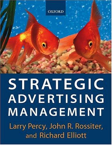 Cover for Strategic advertising management
