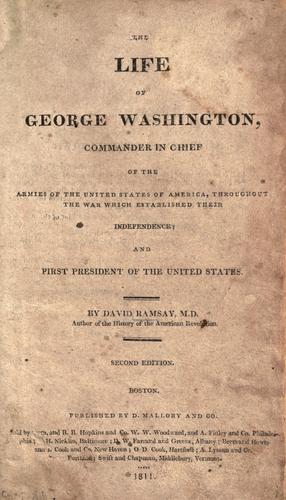 Cover for The life of George Washington