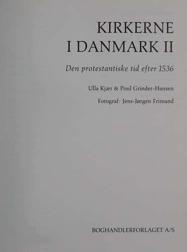 Cover for Kirkerne i Danmark