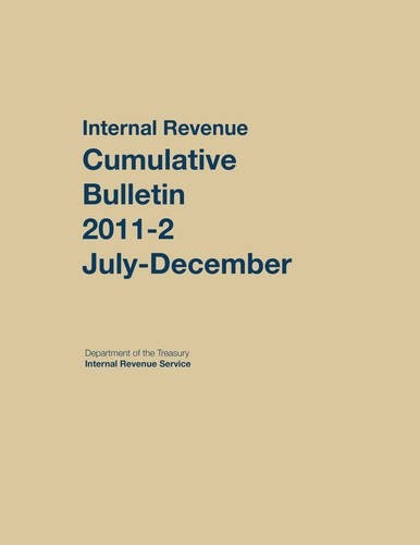 Cover for Internal Revenue Service Cumulative Bulletin