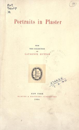 Cover for Portraits in plaster