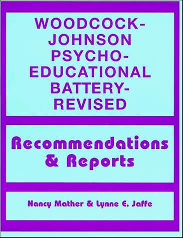 Cover for Woodcock-Johnson Psycho-Educational Battery-Revised